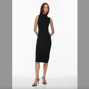 ARITZIA Babaton Boardroom Black Midi Dress SIZE L | NWOT
